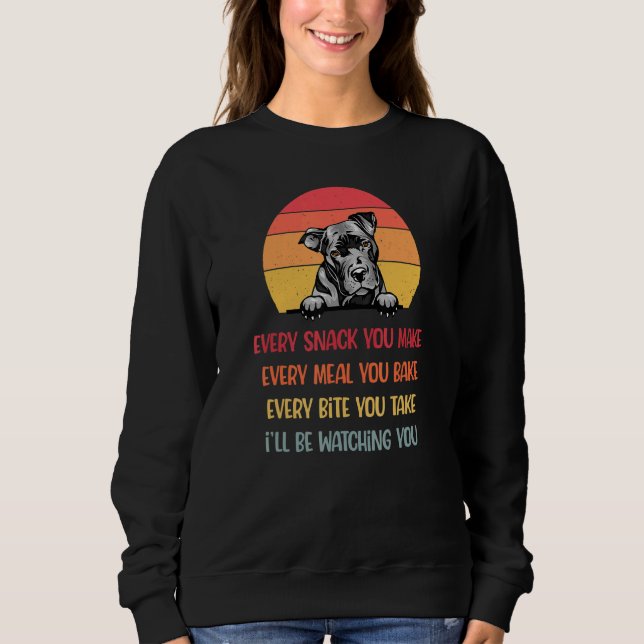 Sweatshirt Chaque Snack Que Vous Faites Pit Bull Chien Pitbul (Devant)