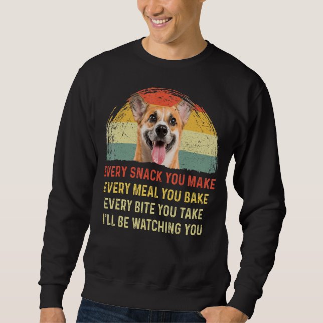 Sweatshirt Chaque Snack Vous Faites Corgi Chien Maman Chien P (Devant)