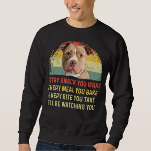 Sweatshirt Chaque Snack Vous Faites Pitbull Chien Maman Chien