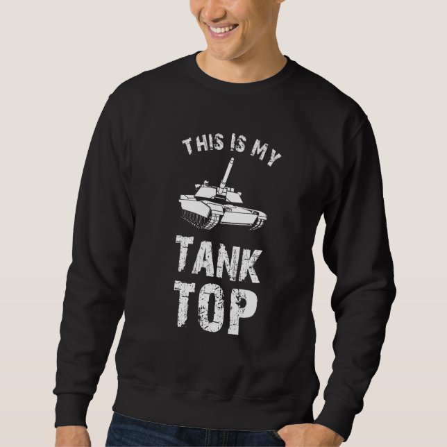 Sweatshirt Char militaire M1 Abrams (Devant)