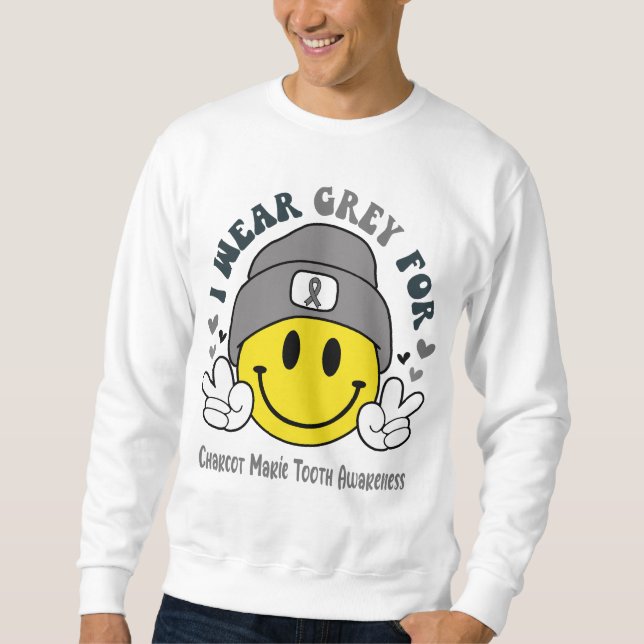 Sweatshirt Charcot Marie Sensibilisation aux dents Ruban Cade (Devant)