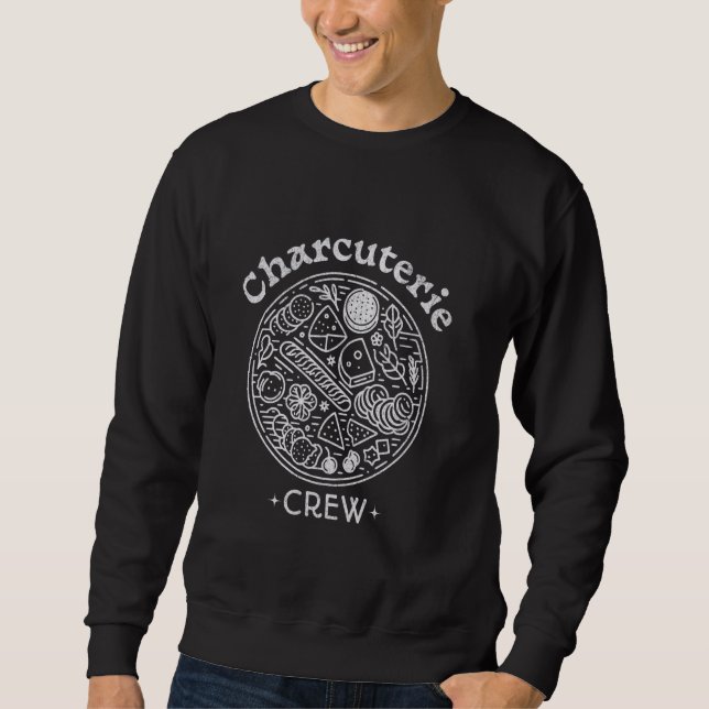 Sweatshirt Charcuterie Crew Cheese Viande Crackers Conseil Ch (Devant)