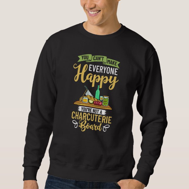 Sweatshirt Charcuterie Plate de fromage Viande Recettes Idées (Devant)