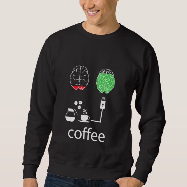 Sweatshirt Charge café Mon humeur (Devant)