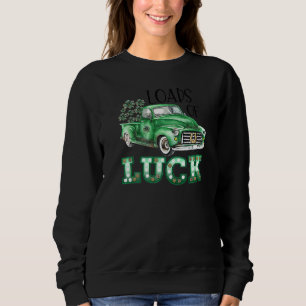 Sweatshirt Chargement De Camion Verte De Chance Hommes Femmes