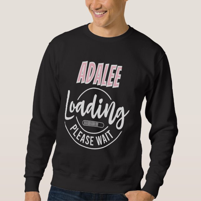 Sweatshirt Chargement de la barre de Baby shower personnalisé (Devant)