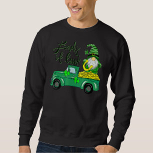 Sweatshirt Charges de Camion Camion Gnome St Patrick's Day Sh