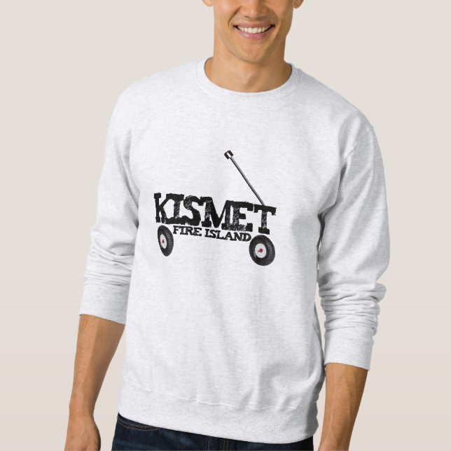 Sweatshirt Chariot de plage d'été de Kismet Fire Island Mot (Devant)