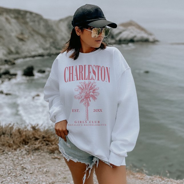 Sweatshirt Charleston Bachelorette Custom Luxe Social Club (Créateur téléchargé)