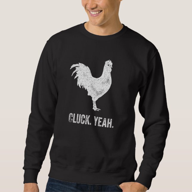 Sweatshirt Charmante coq d'éleveur de poulets (Devant)
