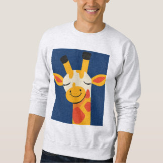 Sweatshirt Charmante Giraffe Souriante - Jouer Portrait Joyeu