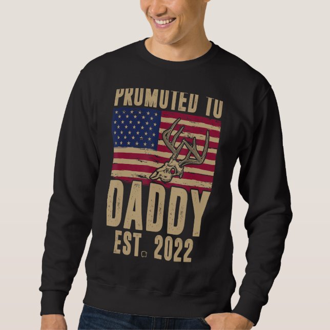 Sweatshirt Chasse À La Pentecôte Promue À Daddy 2022 Camoufla (Devant)