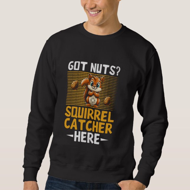 Sweatshirt Chasse à l'écureuil drôle Lov (Devant)