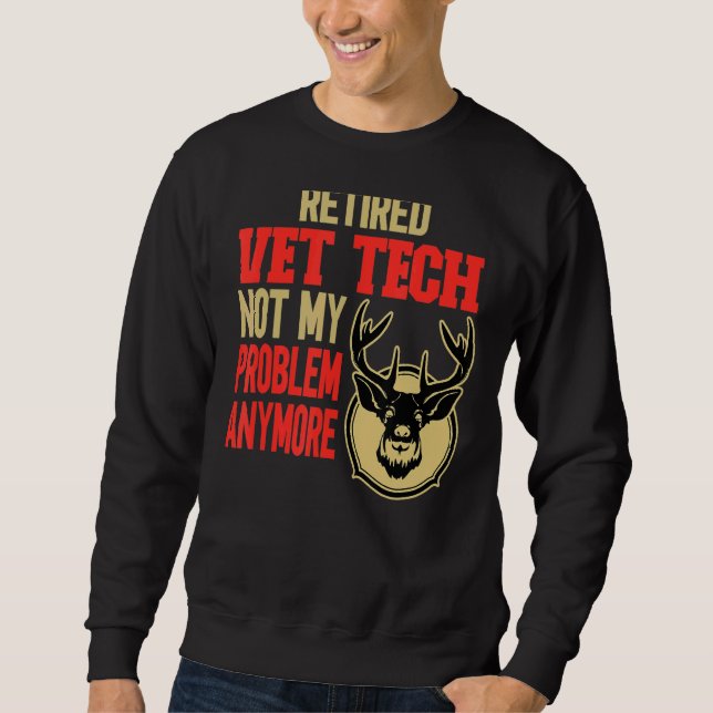Sweatshirt Chasse aux cerfs par Vet Tech à la retraite (Devant)