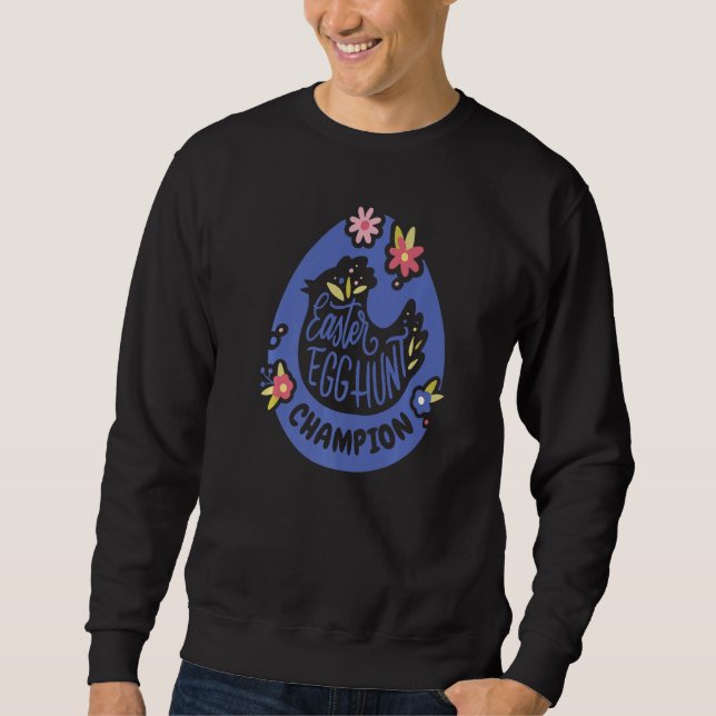 Sweatshirt Chasse aux oeufs de Pâques Champion Oeuf Oeuf Méla (Devant)