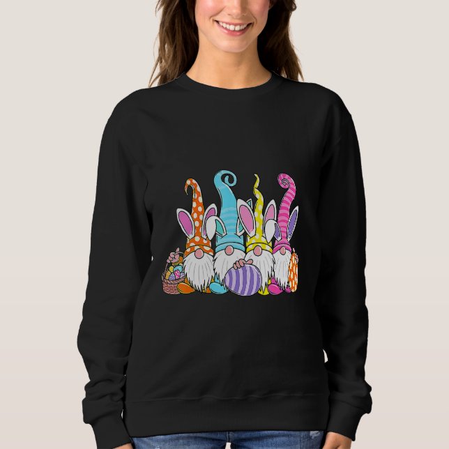 Sweatshirt Chasse Aux Oeufs De Pâques Et B (Devant)