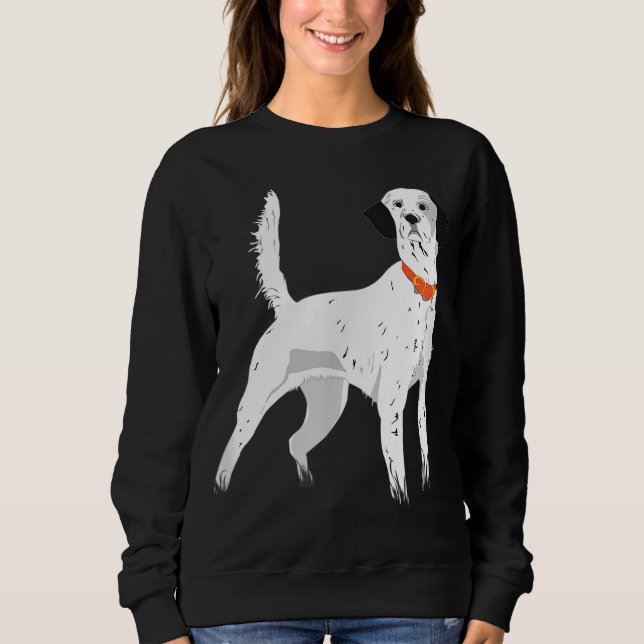 Sweatshirt Chasse aux oiseaux Chien Anglais Setter Formation  (Devant)