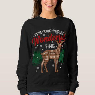 Sweatshirt Chasse de Noël amusante xmas chasseur de cerfs ren