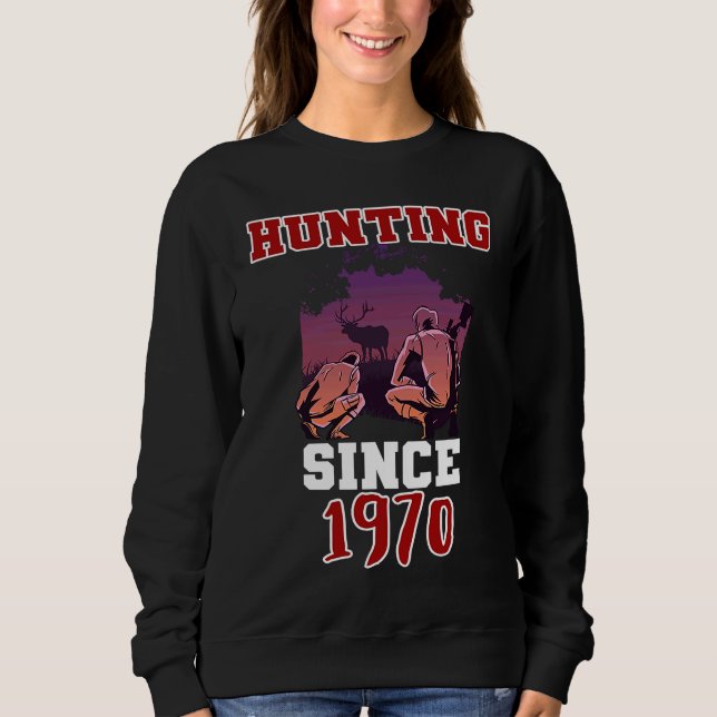 Sweatshirt Chasse depuis 1970 (Devant)
