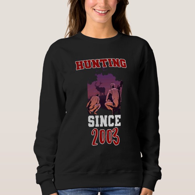 Sweatshirt Chasse depuis 2003 (Devant)