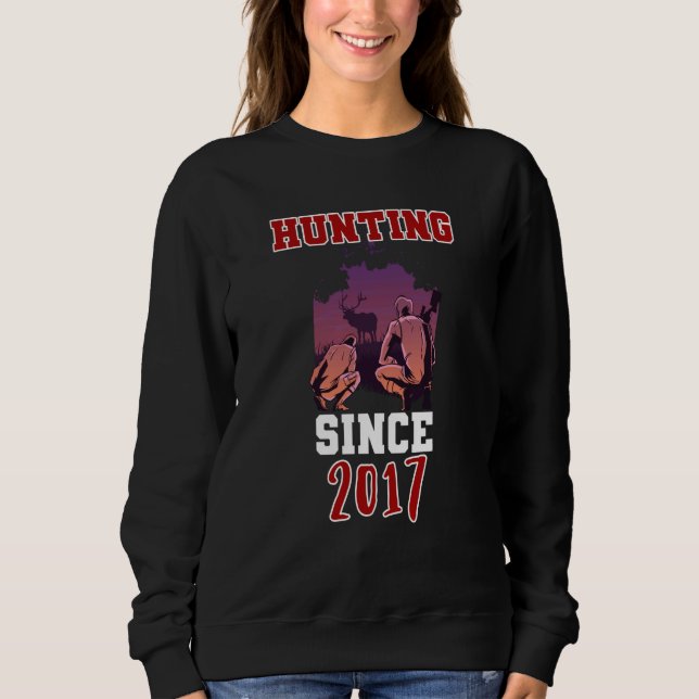 Sweatshirt Chasse depuis 2017 (Devant)