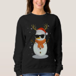 Sweatshirt Chasse Snowman Santa Hat Christmas Soccer Lover K<br><div class="desc">Chasse Snowman Santa Hat Noël Soccer Lover Enfants</div>