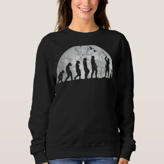 Sweatshirt Chasseur Avec Chien Évolution Évolution De L'Homme