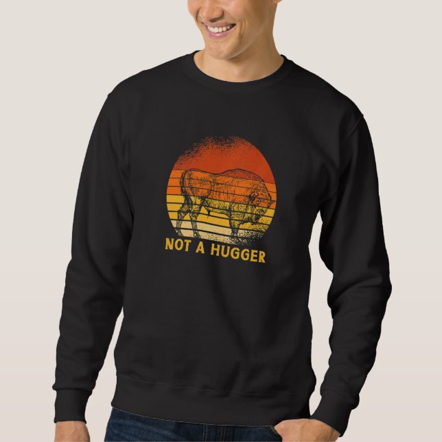 Sweatshirt Chasseur de bison américain Buffles Chasse  Pas un (Devant)