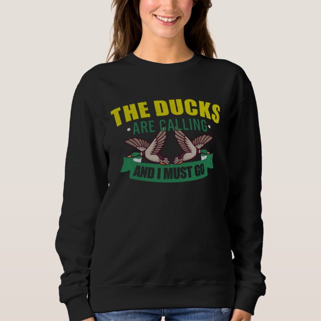 Sweatshirt Chasseur de canard Duck Hunt Chasse aux oiseaux  2 (Devant)