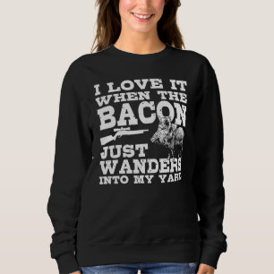 Sweatshirt Chasseur de sanglier Chasse animale sauvage Chasse
