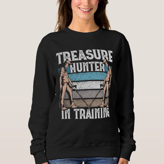 Sweatshirt Chasseur de trésor en formation pour la pêche à la (Devant)
