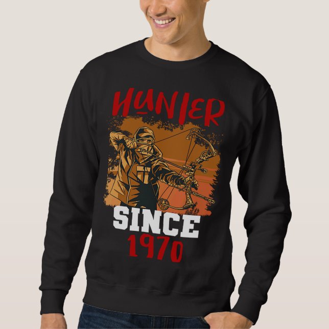 Sweatshirt Chasseur depuis 1970 (Devant)