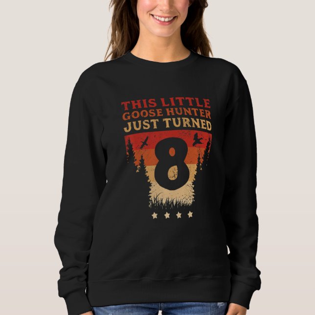 Sweatshirt Chasseur d'oies Ce petit chasseur d'oies vient de  (Devant)