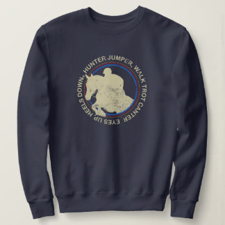 Sweatshirt Chasseur vintage Jumper Anglais Cheval Rider Sayer