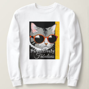 Sweatshirt Chat à la mode