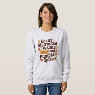 Sweatshirt Chat amusant - Citrouille Épice Lover Automne