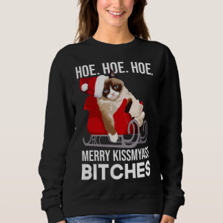 Sweatshirt Chat amusant Noël Adulte Humour Noël