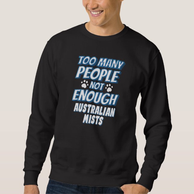 Sweatshirt Chat Australian Mist disant Introverti (Devant)