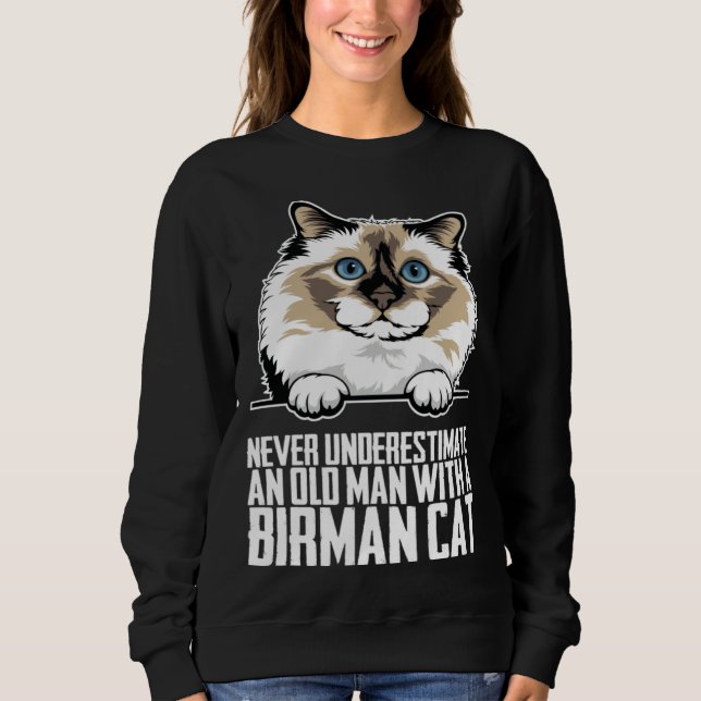 Sweatshirt Chat birman  Chat birman  Maman birman  1 (Devant)