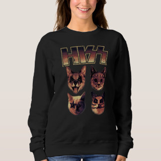Sweatshirt Chat Chat Chats Kittens Rock Musique Chat Hiss 5