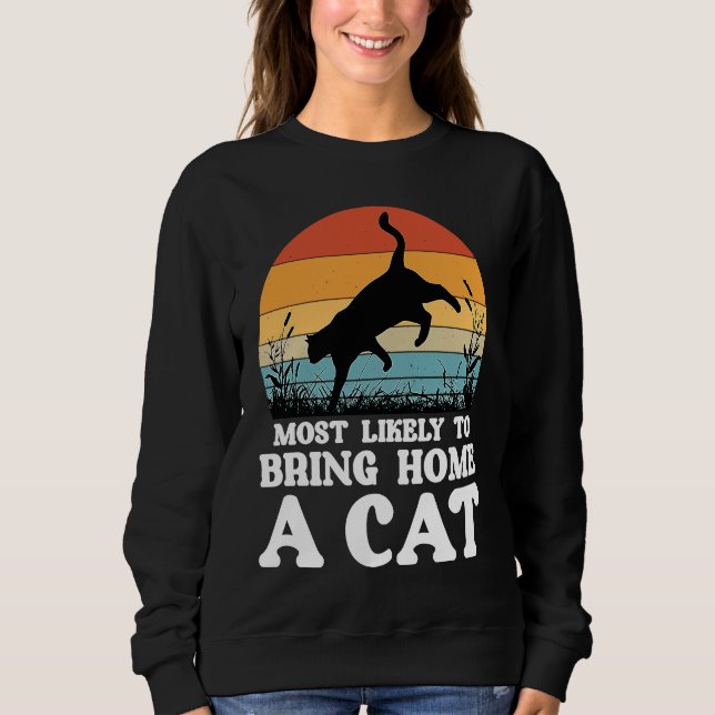 Sweatshirt chat chatons hangon 1 (Devant)