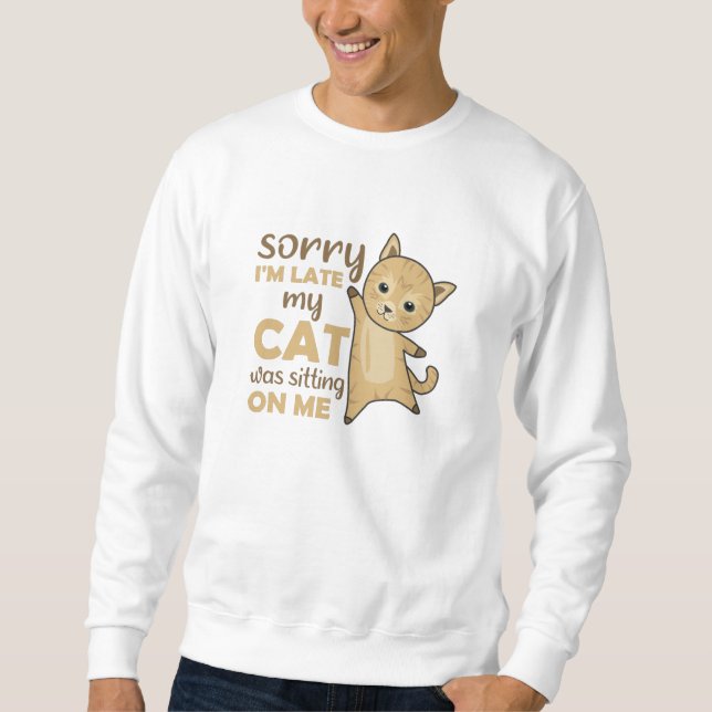 Sweatshirt Chat Chats Chatons Drôle Dire de mignons animaux (Devant)