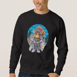 Sweatshirt Chat Chevalier Mignonne Un Chat Kitten Kitty Parod