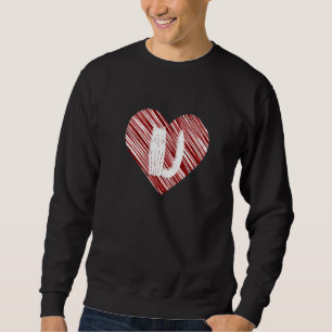 Sweatshirt Chat Coeur U Cute Kitten Vêtements Café
