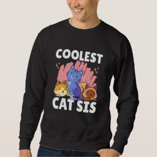 Sweatshirt Chat Coolle Sis Avec Chats