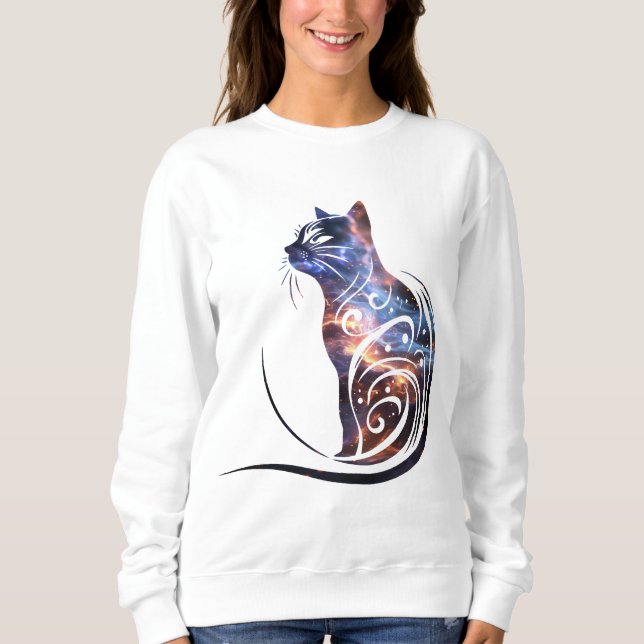 Sweatshirt Chat Cosmique (Devant)