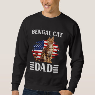 Sweatshirt Chat Daddy Bengale Chat Papa Bengale Père Bengale