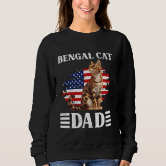 Sweatshirt Chat Daddy Bengale Chat Papa Bengale Père Bengale 
