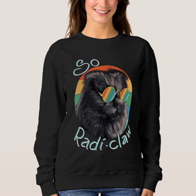 Sweatshirt Chat Daddy Chat Hommes Femmes Chat Maman Fête des  (Devant)