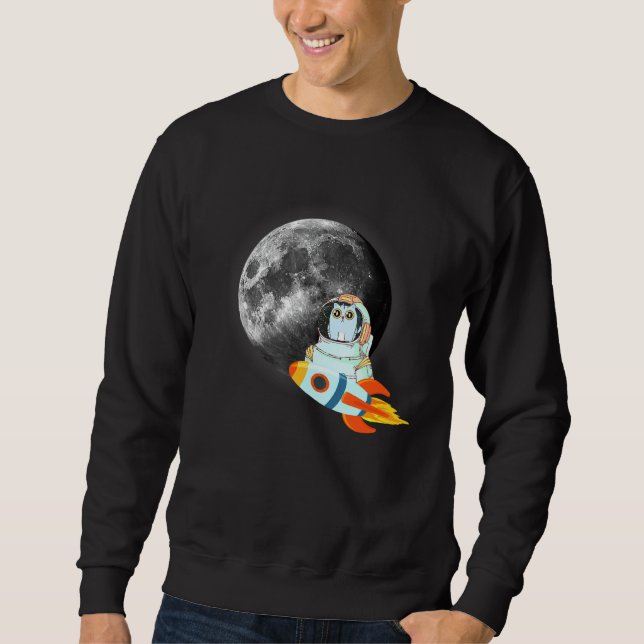 Sweatshirt Chat dans l'espace (Devant)